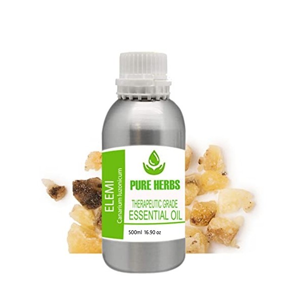 Pure Herbs Elemi Huile essentielle pure et naturelle de qualité thérapeutique 500 ml