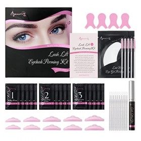 Beauty7 Kit de Cils Rehaussement 2 en 1, Professionnel Semi-permanent pour Cils et Sourcils, Lash Lift Kit Eyelash Perming Ci