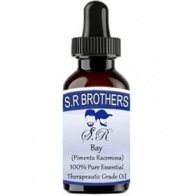 S.R Brothers Bay leaf Pimenta racemosa Pure & Natural Therapeutic Grade Essential Oils 100ml PLASTIC With Dropper