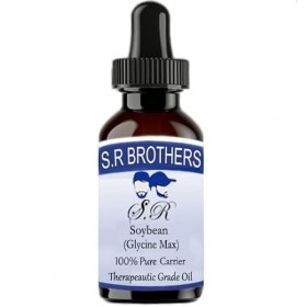S.R.Brothers Soybean Glycine max Pure & Natural Therapeutic Grade Carrier Oils 50ml PLASTIC With Dropper