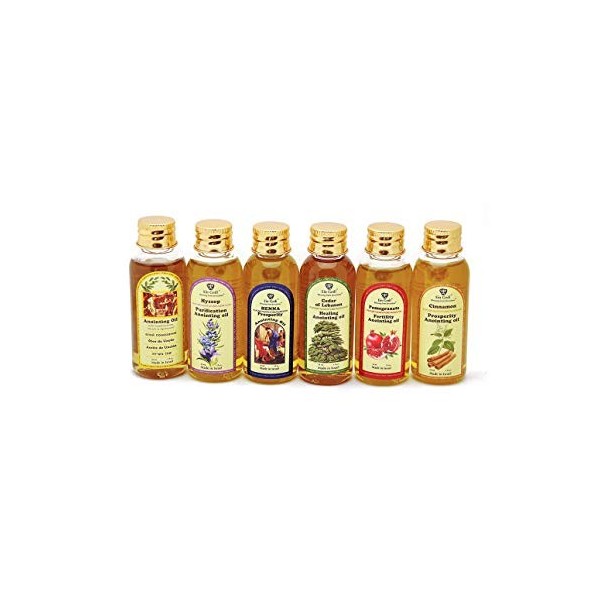 Lot de 10 flacons dhuile donction dencens myrrhe et spikenard 30 ml de la Sainte Jérusalem