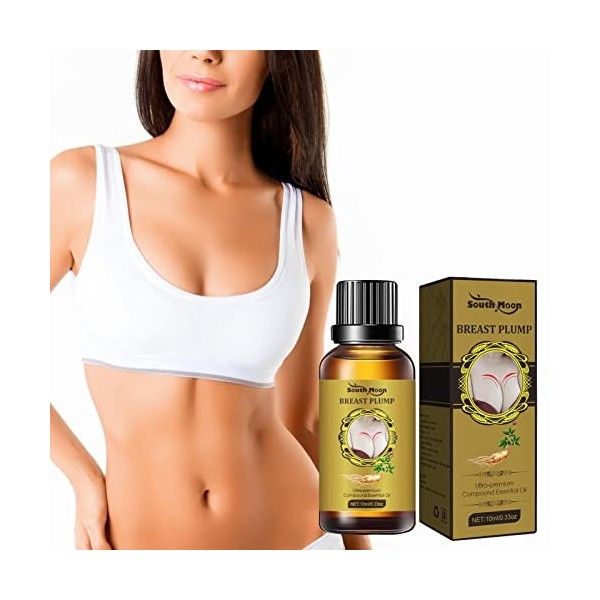 Botiniv 30 ML dhuile Massage pour laugmentation Mammaire, Huile Essentielle raffermissante et liftante pour Les Seins tomba