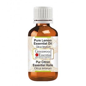 Greenwood Essential Pur Citron Huile essentielle Citrus limonum 100% Naturelle de qualité Thérapeutique distillée à la vape