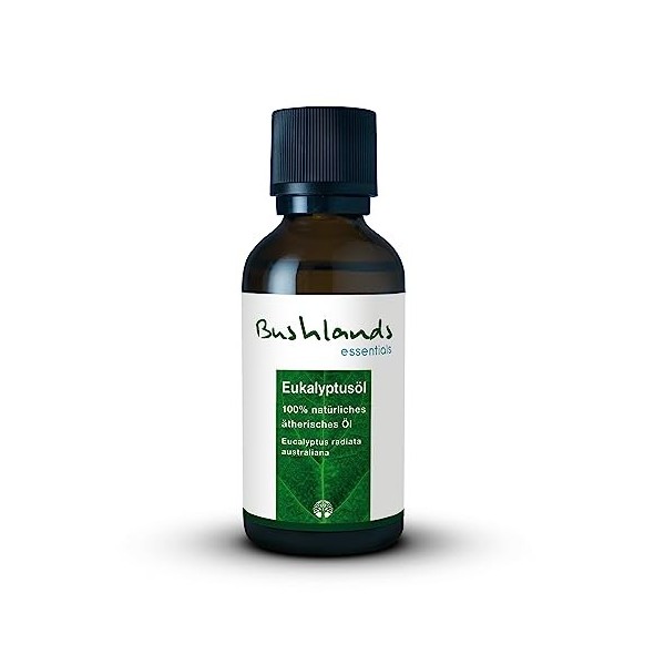 Bushlands essentials Huile essentielle deucalyptus naturelle pure eucalyptus radiata australiana - 50 ml