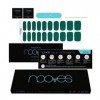 NOOVES NAILS Feuilles à Ongles en Gel Précuré Premium - Emerald Oasis - Vert | Bandes À Ongles Gel Semi-Permanent| Autocollan