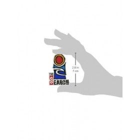 Lip Curl C01-016 / THE SEARCH 1 Stylish MULT Sticker Brand Logo, 2.8 inches 7 cm , Mult