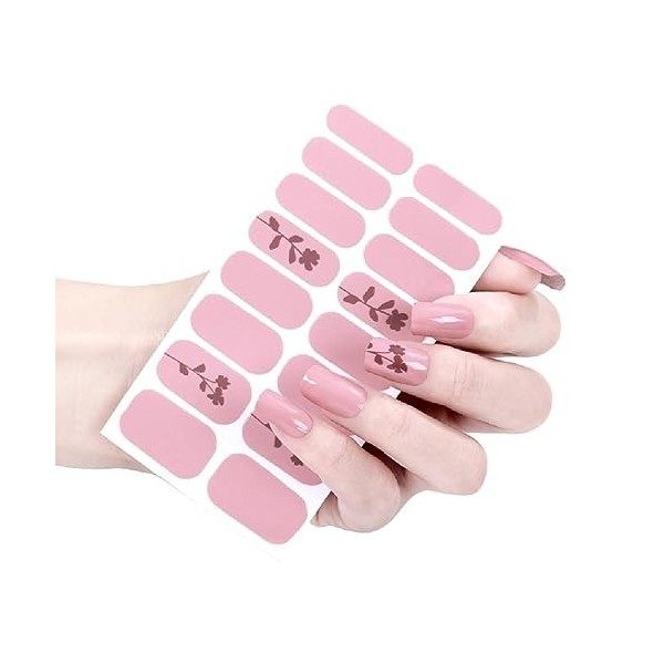 16 Bandes Vernis À Ongles Bandes Dautocollants À Ongles Pour Concepteur Lampe UV Enveloppes Vernis À Ongles 3D Autocollants 