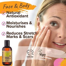 Naissance Vitamine E Huile Naturelle Tocophérol No. 807 - 60ml - 100% Pure et Naturelle, Soins Intensifs Visage, Corps, Che