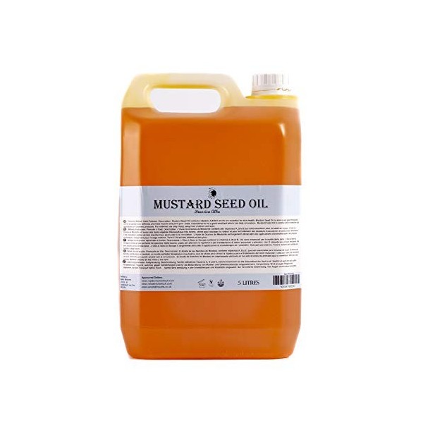 Mystic Moments Huile de Base Graine de Moutarde - 5 litres - 100% Pure