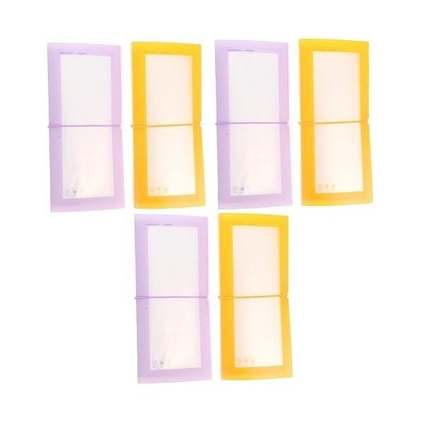 Ciieeo 6 Pcs Autocollant Livre De Stockage Mini Album Titulaire De La Carte Liant Mini Liant Ongles Décalcomanies Titulaire E