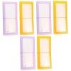 Ciieeo 6 Pcs Autocollant Livre De Stockage Mini Album Titulaire De La Carte Liant Mini Liant Ongles Décalcomanies Titulaire E