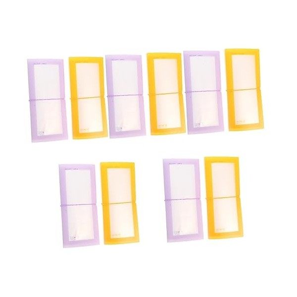 Ciieeo 6 Pcs Autocollant Livre De Stockage Mini Album Titulaire De La Carte Liant Mini Liant Ongles Décalcomanies Titulaire E