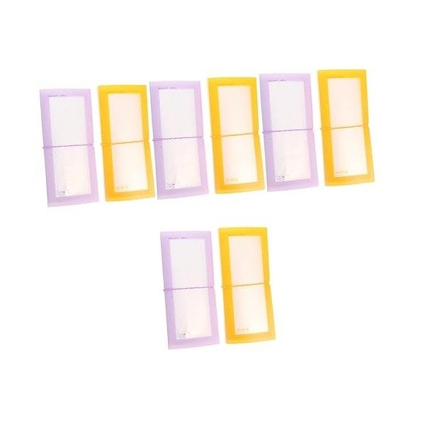 Ciieeo 6 Pcs Autocollant Livre De Stockage Mini Album Titulaire De La Carte Liant Mini Liant Ongles Décalcomanies Titulaire E