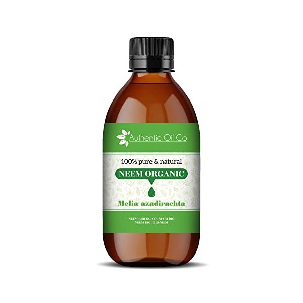 Huile de neem Huile de neem biologique 100 % pure et naturelle, soins pour animaux de compagnie, végétalien et sans cruauté e