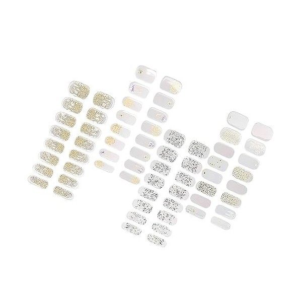 Vernis Autocollant Ongles, Autocollant Ongle 3D Nail Stickers Stickers Ongle Nail Art Adhesif Autocollant dongle Couverture 