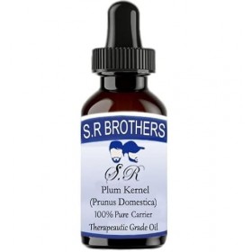 S.R.Brothers Palm Kernal Prunus domestica Pure & Natural Therapeutic Grade Carrier Oils 50ml PLASTIC With Dropper