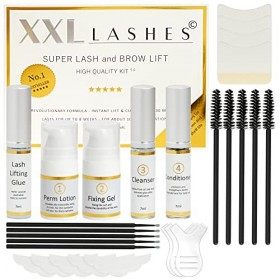 XXL Lashes Super Lash & Brow Lift Kit, set de lifting de cils et sourcils, kit de levage et perming de cils, temps dapplicat