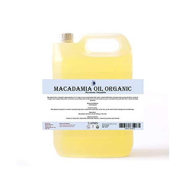 Mystic Moments Macadamia Huile de support bio 100% pure 5 l