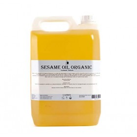 Mystic Moments | Huile de support bio de sésame – 5 litres – 100 % pure.