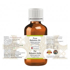 Greenwood Essential Pur Babassu Huile Attalea speciosa 100% Naturelle de Qualité Thérapeutique Pressée à froid 15ml 0,50 o
