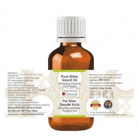 Greenwood Essential Pur Gourde amère Huile Momordica charantia 100% Naturelle de qualité Thérapeutique pressée à froid pour