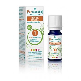 Puressentiel - Huile Essentielle Menthe Poivrée - Bio - 100% pure et naturelle - HEBBD - 10 ml