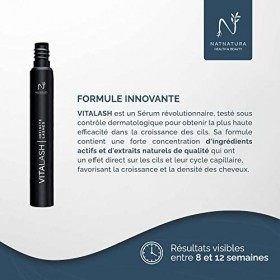NATNATURA VITALASH. Sérum pour cils testé dermatologiquement. Résultats cliniques visibles en seulement 2 semaines. Des cils 