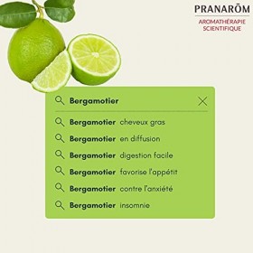 Pranarôm Huile Essentielle Bergamotier Bio Citrus Bergamia Zeste, 10 ml