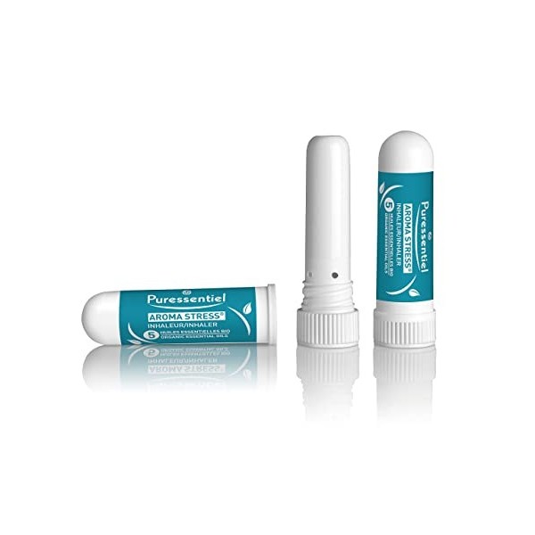 Puressentiel Aroma Stress - Inhaleur Stress aux 5 huiles essentielles - Aide à apaiser le stress - Calmer les angoisses - 1 m