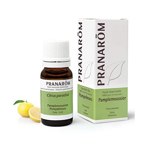 Pranarôm Huile Essentielle Pamplemoussier BIO, Citrus paradisi, Pamplemousse Zeste, 10 ml