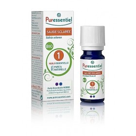 Puressentiel - Huile Essentielle Sauge Sclarée - Bio - 100% pure et naturelle - HEBBD - 5 ml