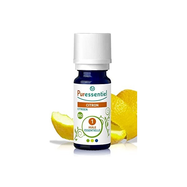 Puressentiel - Huile Essentielle Citron - Bio - 100% pure et naturelle - HEBBD - 30 ml