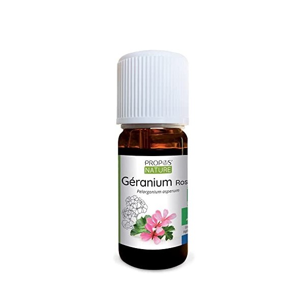 Huile essentielle de Géranium rosat Bio - Pelargonium asperum ou graveolens oil - 10ml - PROPOSNATURE