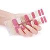 20pcs Bandes Vernis À Ongles Couleur Unie Autocollants Pour Ongles En Gel Autocollants Bandes Dongles En Gel Enveloppes Comp