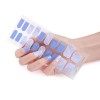 20pcs Bandes Vernis À Ongles Couleur Unie Autocollants Pour Ongles En Gel Autocollants Bandes Dongles En Gel Enveloppes Comp