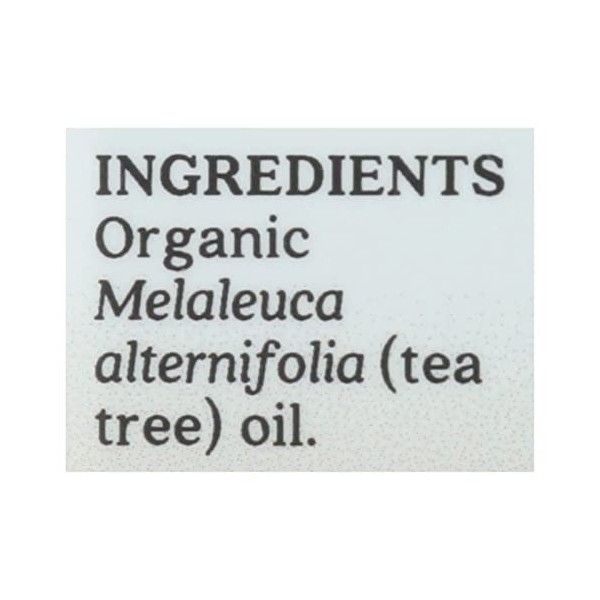 AURA CACIA - Organic Essential Oil Tea Tree - 0.25 fl. oz. 7.4 ml 