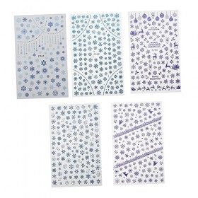 FOMIYES 10 Feuilles Nail Art Autocollants Déco Autocollants Nail Sticker Autocollants Nail Art Accessoires De Noël Nail Art A