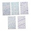 FOMIYES 10 Feuilles Nail Art Autocollants Déco Autocollants Nail Sticker Autocollants Nail Art Accessoires De Noël Nail Art A