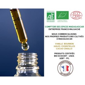 BIO | Huile essentielle de COSMOS Bio - 500 ML - 100% pure et naturelle | Chémotypée et Certifiée AB | Comptoir Des Epices