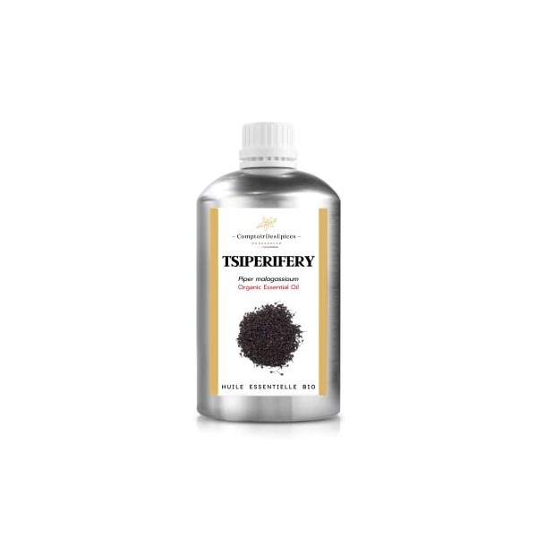 BIO | Huile essentielle de TSIPERIFERY Poivre sauvage - 500 ML - 100% pure et naturelle | Chémotypée et Certifiée AB | Co