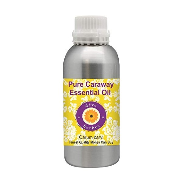 Deve Herbes Pure Caraway Huile essentielle de carum Carum Carvi 100 % naturelle de qualité thérapeutique