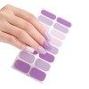 Haveratio 16 Bandes Semi-Durcis Gel Nail Strips Gel Nail Stickers Été Vernis À Ongles Strips Nail Wraps Autocollants Auto-Adh