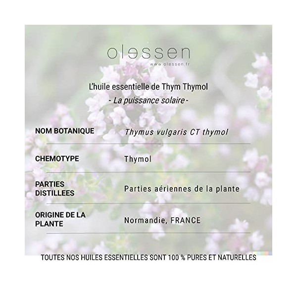 Olessen - Huile essentielle de Thym thymol