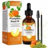 Huile de Graines Citrouille pour Cheveux, Favorise la Croissance des Cheveux, Pumpkin Seed Oil Citrouille Pressée à Froid Hui