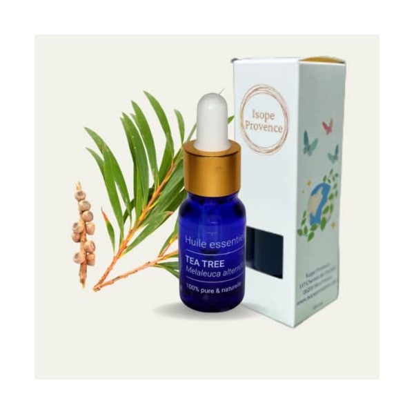 Huile Essentielle dArbre à Thé - Tea Tree 10 ml chémotypée Melaleuca alternifolia 100% Pure et Naturelle