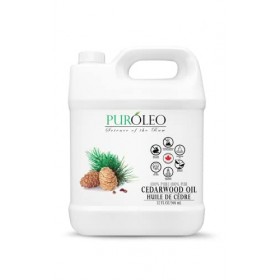 PUROLEO Cedarwood Essential Oil 32 Fl Oz/946 ML Made In Canada 100% Pure & Natural Cedarwood Oil for Aromatherapy, Relaxati