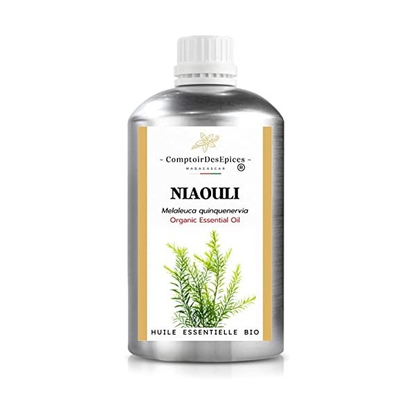 BIO - NIAOULI - Huile essentielle de NIAOULI Bio/Lot de 500mL 100% pure - Naturelle, HEBBD Certifiée BIO ECOCERT AB - Aro