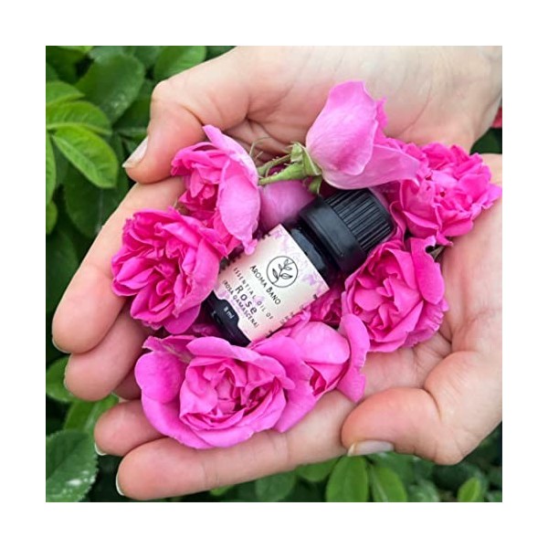 Huile Essentielle de Rosa De Damas 5ml - Naturelle De Qualité Exceptionnelle Dans Une élégante Boîte Avec Flacon Et Compte Go