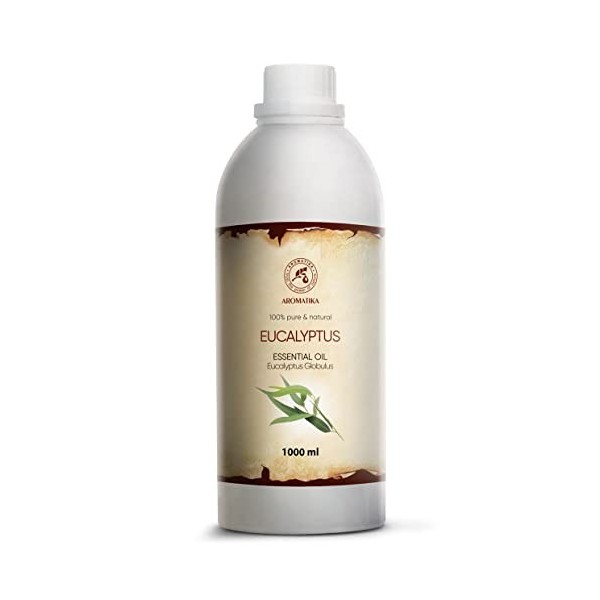 Huile Essentielle dEucalyptus 1000ml - 1L - Eucalyptus Globulus - Les Huiles Essentielles dAromathérapie - Huile dEucalypt