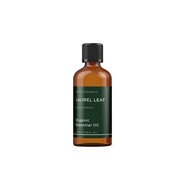 Mystic Moments Huile essentielle Laurel Feuille Bio – 100 ml – 100% Pure